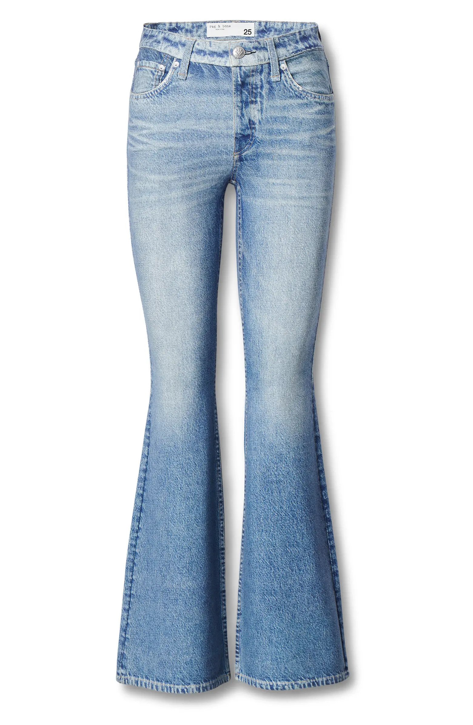 Miramar Ponte Dahlia Mid Rise Flare Jeans | Nordstrom