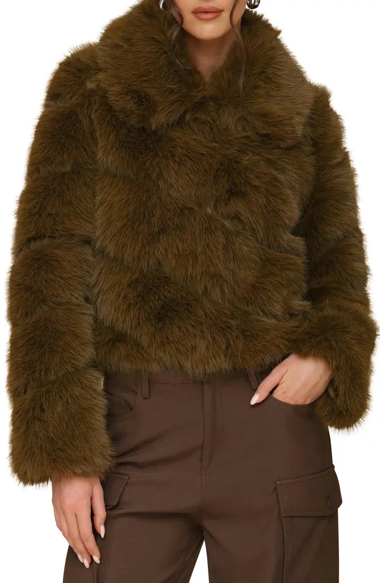 Faux Fur Crop Jacket | Nordstrom