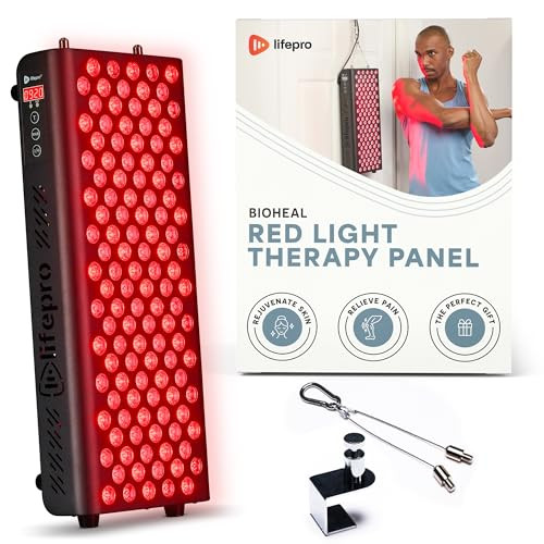 Lifepro Red Light Therapy for Body, Face - Near Infrared Light Therapy Panel - Lessens Pain, Inflammation, Skin Health - 60 LEDs to Improve Circulation | Amazon (US)