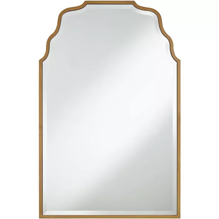 Noble Park Tali Antique Gold 26" x 40" Waved Arch Top Wall Mirror | Target