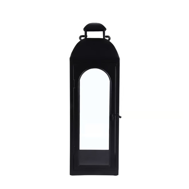 Better Homes & Gardens Metal Candle Holder Lantern, Black, Large - Walmart.com | Walmart (US)