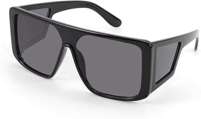 FEISEDY Rectangle Oversized Shield Sunglasses for Women Men Futuristic Rectangula Flat Top One Pi... | Amazon (US)