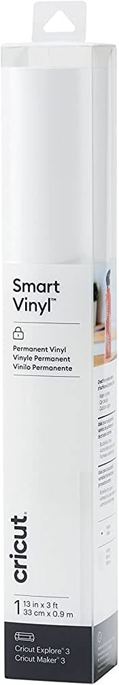 Cricut Smart Permanent Vinyl (13in x 3ft, White) for Cricut Explore 3 and Maker 3, Create DIY Pro... | Amazon (US)