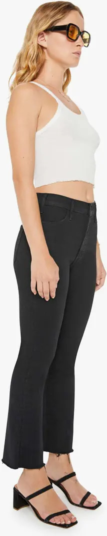 Lil' Hustler High Waist Frayed Hem Ankle Bootcut Jeans | Nordstrom