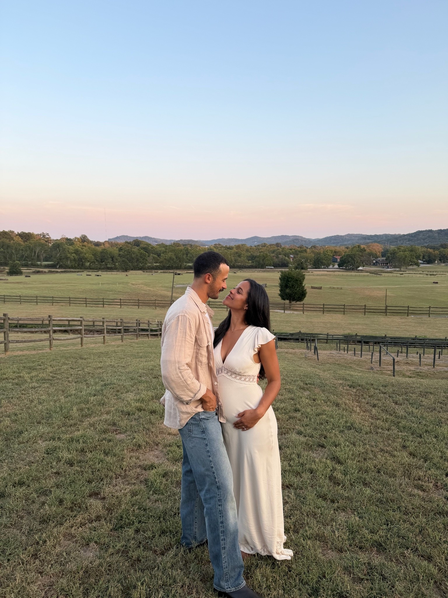Pregnancy announcement dress 🥹💘 it’s so perfect and timeless!