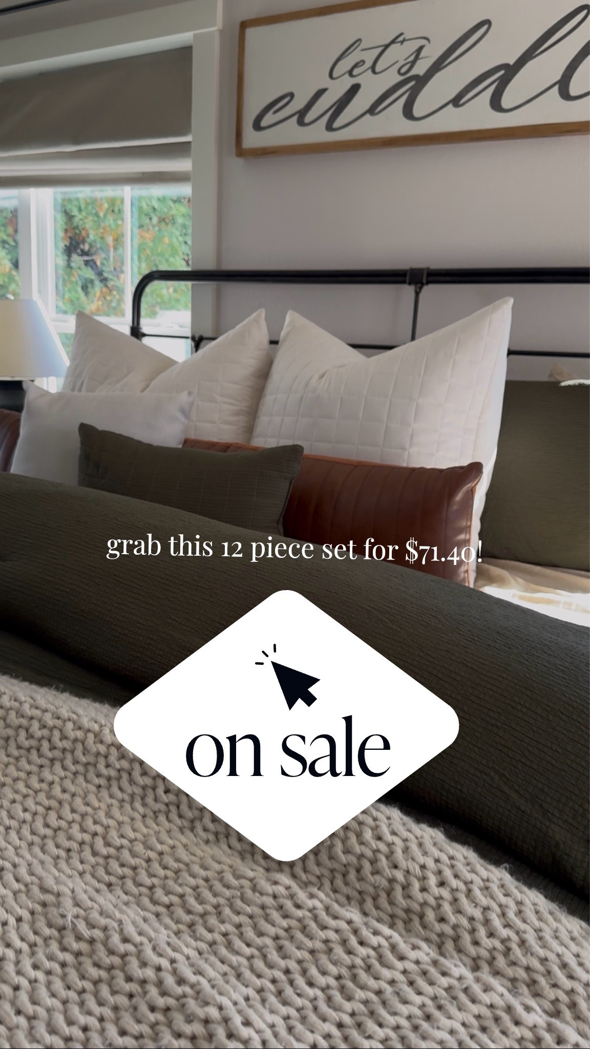 The best @Target circle deal day find! 
12 piece bedding set king size for $71.40! My other favorite is the knit throw for $36!! Now until 6/26 so RUN!

#LTKSaleAlert #LTKHome