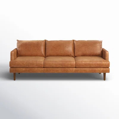 Girona 88" Genuine Leather Sofa | Wayfair North America