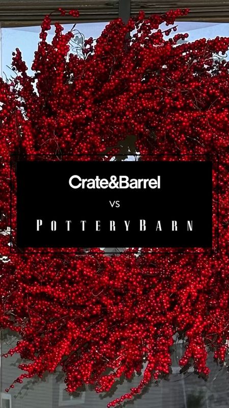 Crate&Barrel vs PotteryBarn…
Red Berry Wreath Edition! 

Crate & Barrel wreath:
32 inches
Priced at $149

Pottery Barn wreath:
35 inches
Priced at $249

Both are amazing options!! Which wreath would you keep?



#LTKhome #LTKSeasonal #LTKHoliday