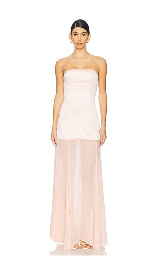 Bubish Jasmine Gown in Blush. - size XL | Revolve Clothing (Global)