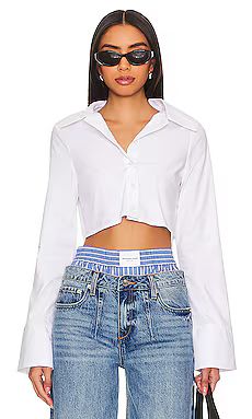 SNDYS Alma Shirt in White from Revolve.com | Revolve Clothing (Global)