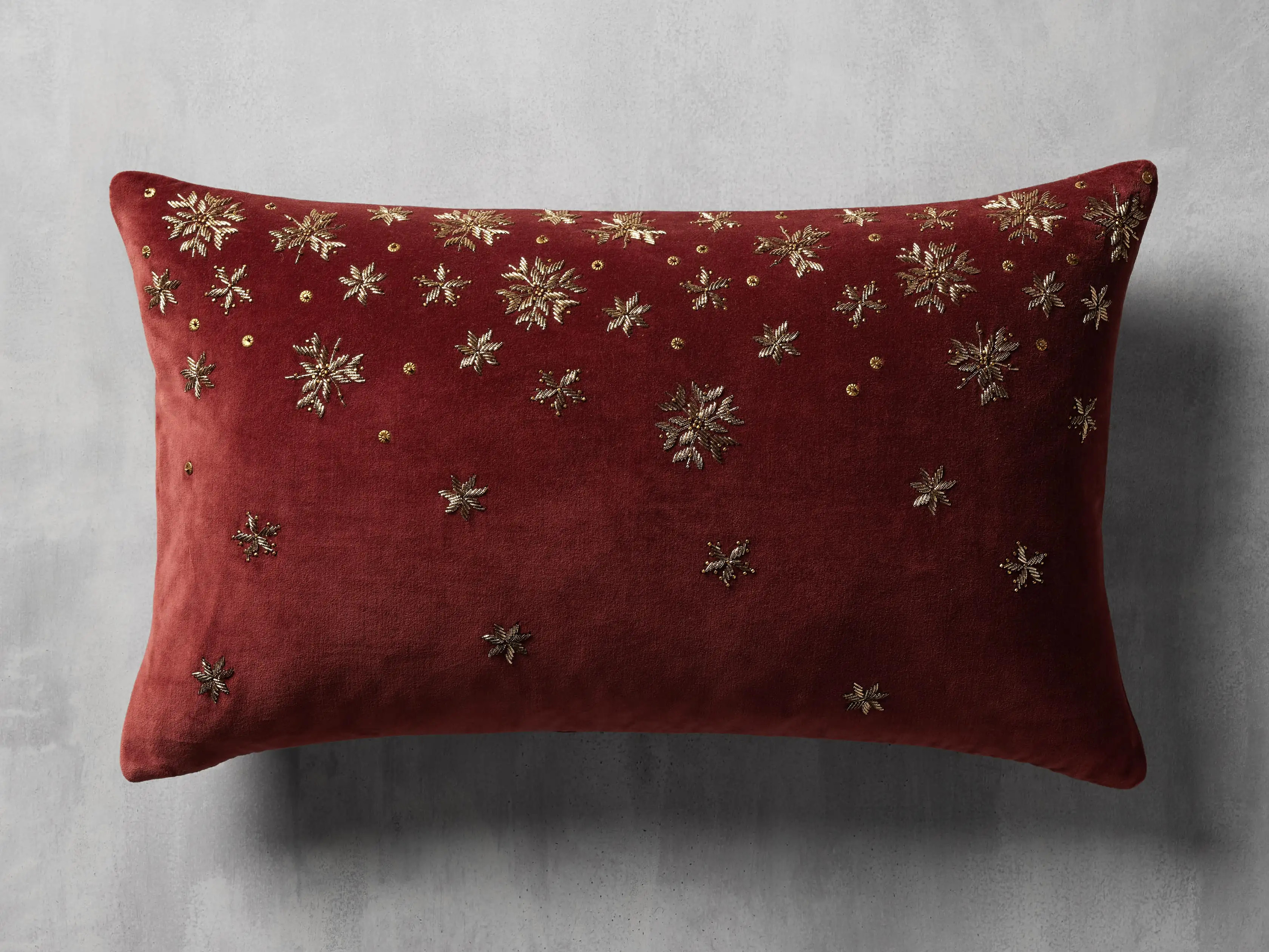Fallen Snow Lumbar Pillow Cover | Arhaus