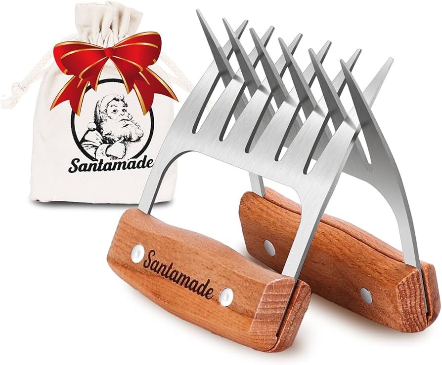 SANTAMADE Meat Shredder Claws - Stainless Steel Meat Claws for Pulled Pork, Shredded Chicken, Bea... | Amazon (US)