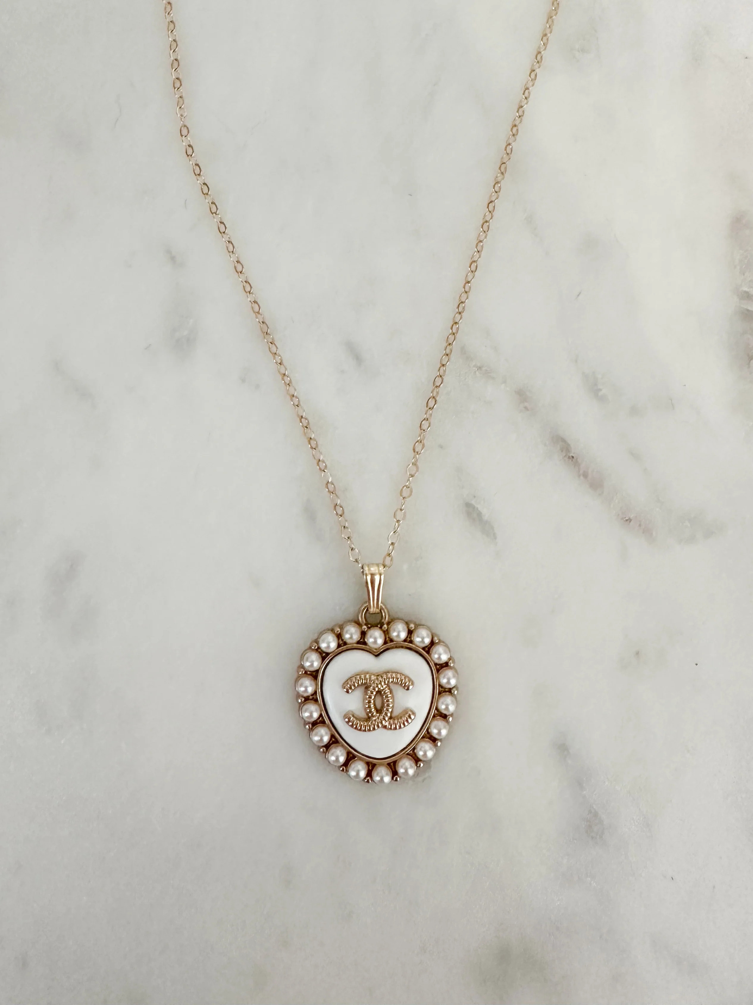 French Girl Authentic Chanel Charm Necklace 🤍 (pre-order 5/13) | Carin Rose