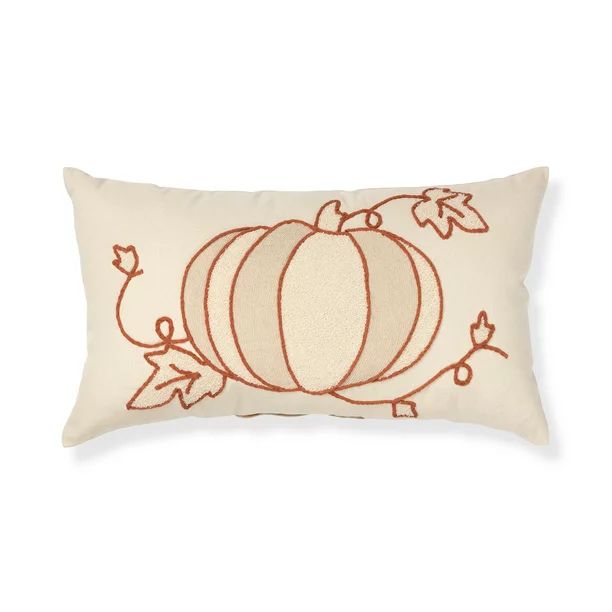Better Homes & Gardens Pumpkin Lumbar Pillow, 14" x 24", Multi - Walmart.com | Walmart (US)