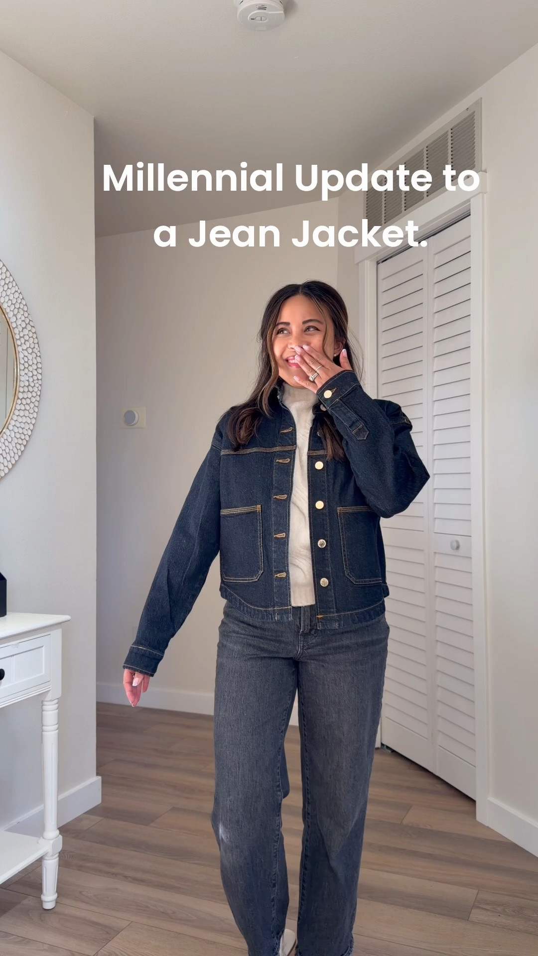 Millennials- here is a cute update to your Jean jacket!! I love the dark wash with the large pockets. I’ll be wearing this on repeat for fall.

#LTKmomlife #LTKPetite #LTKootd