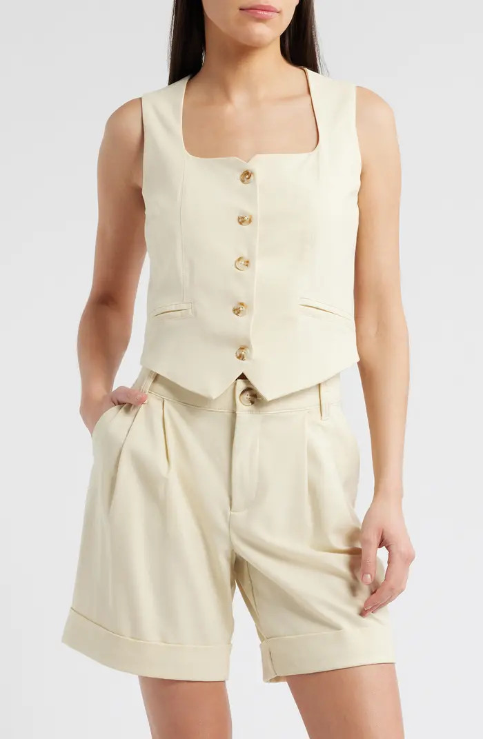 Wit & Wisdom Button Front Vest | Nordstrom | Nordstrom