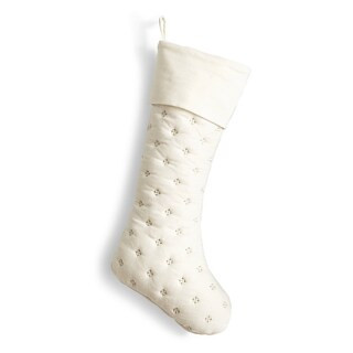 Rumi Velvet Stocking with Quilted Texture & Embroidery Details | Frontgate
