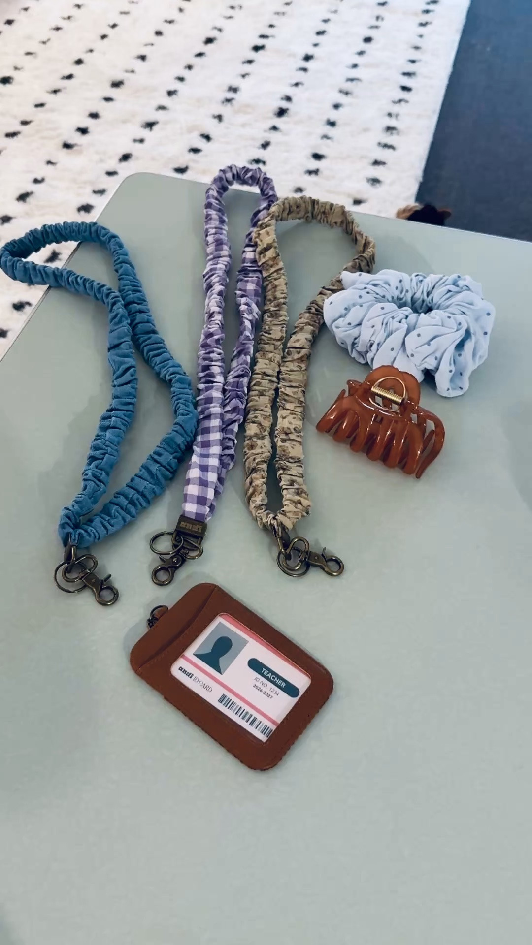 In love with this little package of goodies from Andi! These scrunchie lanyards are SO comfortable which is a must! 

 