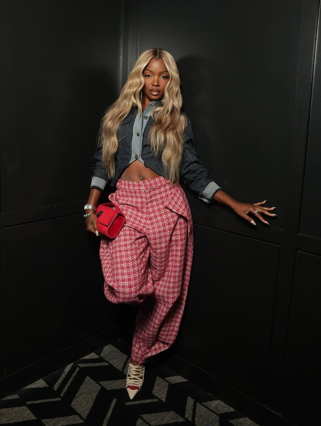 reminiscing on how some of my favorite NYFW outfits and moments were created ❤️ this denim and plaid look was one of my favorites! take me back so I can do it all over again!

#LTKShoeCrush #LTKItBag #LTKStyleTip