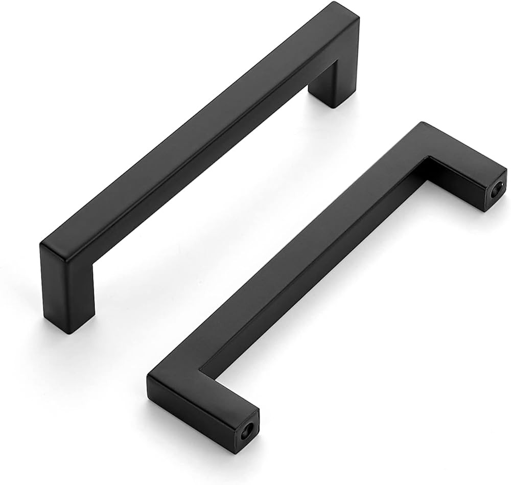 Ravinte 40 Pack Cabinet Handles Square Cabinets Cupboard Hanldes Matte Black Drawer Pulls Stainle... | Amazon (US)