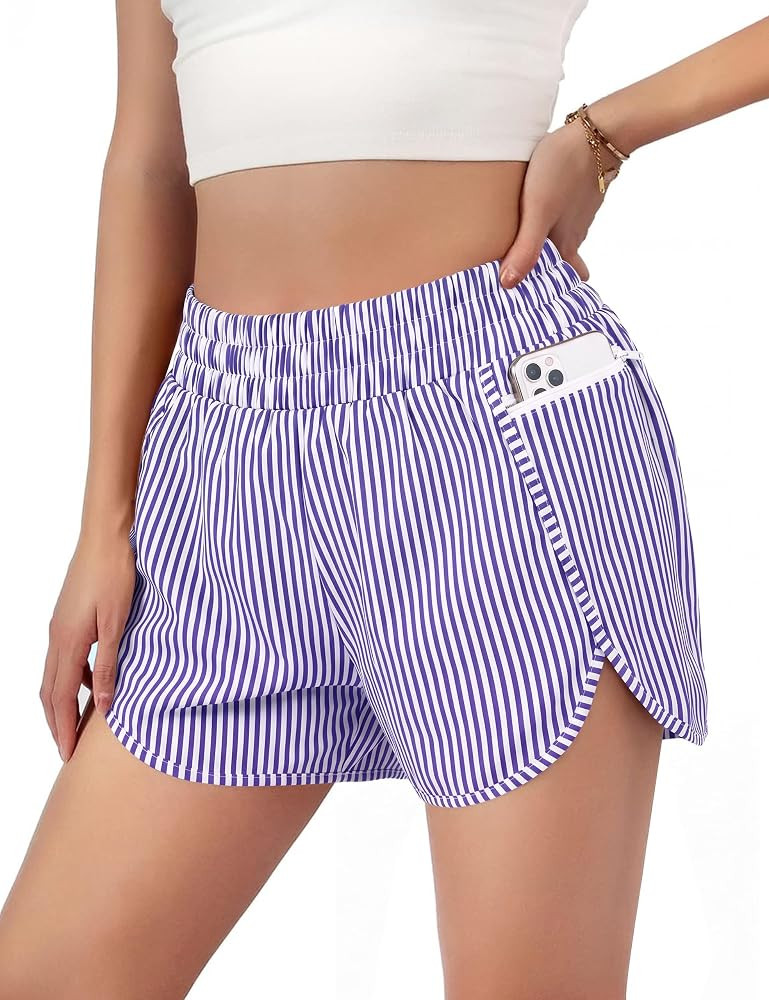 Blooming Jelly Womens Quick-Dry Running Shorts Gym Athletic Shorts 1.75" | Amazon (US)