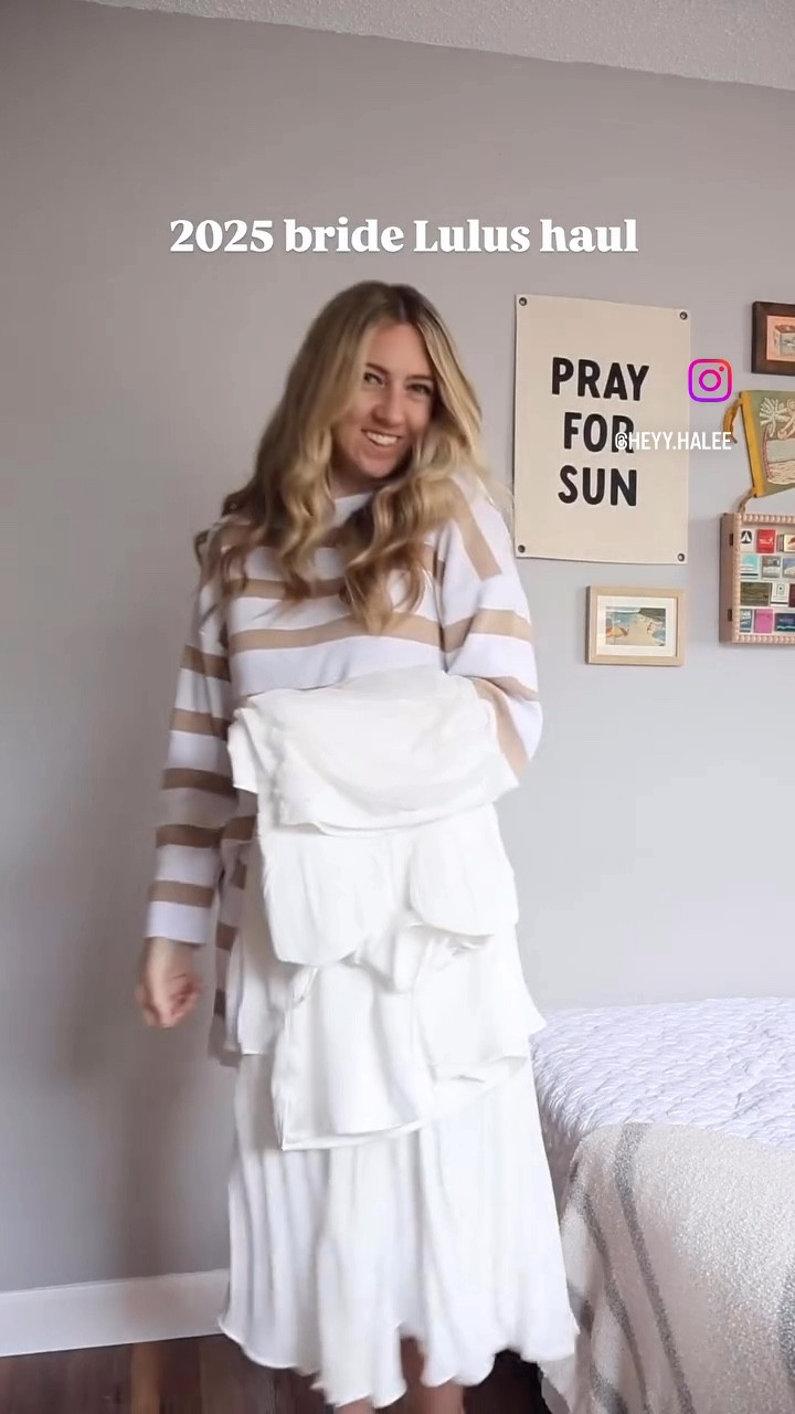 Bridal Haul from Lulus!! 2025 Brides start shopping for your wedding wardrobe now!!🤍🤍

#LTKWedding #LTKSeasonal #LTKFindsUnder100