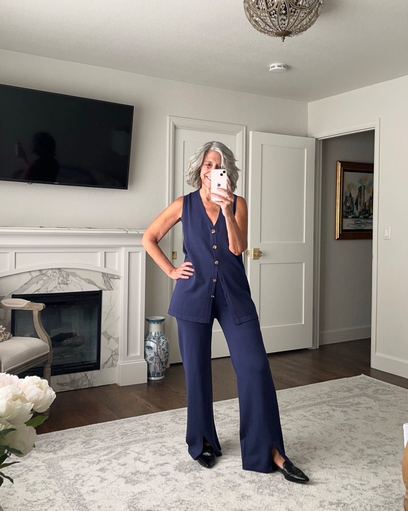 Do you ever want to wear a work outfit that feels classic yet completely unique? 

It can be tricky to find something that is both structured and stylish. This two-piece set, featuring a button-down vest and matching pants, is the perfect solution. The clean lines and strong silhouette show a focus on detail, while the gold buttons give it a modern and polished feel that sets it apart from the rest.

This is a fantastic outfit for a formal day at the office or a lunch with colleagues. It’s a look that shows you are an analyst—you are detail-oriented, precise, and completely focused on your work. 

Use Code: emptyneststyle_12 for 12% off

I am typically a medium, and I find that these pieces all fit true to size.

Ready to feel polished and sharp? 

Shop the look by tapping the links below.

     

navy vest and pants, workwear suit set, business casual, modern office style 

 

#LTKSeasonal #LTKOver40 #LTKWorkwear