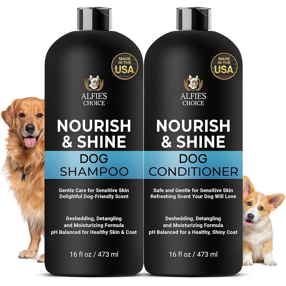 Dog Shampoo and Conditioner Set for Itchy Skin, Allergies & Odor – 2-in-1 Calming Formula with ... | Amazon (US)