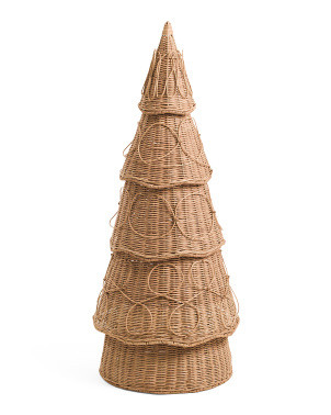 40 inch tall rattan christmas tree holiday decor 

 #LTKHoliday #LTKSeasonal #LTKHome