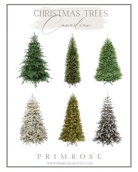 A round up of great Christmas trees with Canadian links. Fraser, Fir, Spruce, Alpine, Slim, real touch, and led options. Amazon, Canadian Tire. Primrose Lifestyle. 

#LTKCyberweek #LTKSeasonal #LTKHoliday