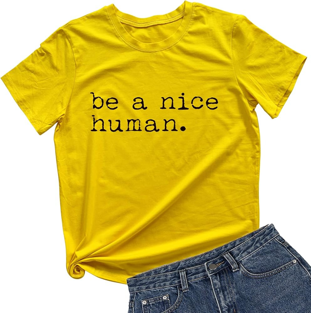 BABEGO Womens Cute Funny T-Shirts Graphic Tees Short Sleeve Tops | Amazon (US)