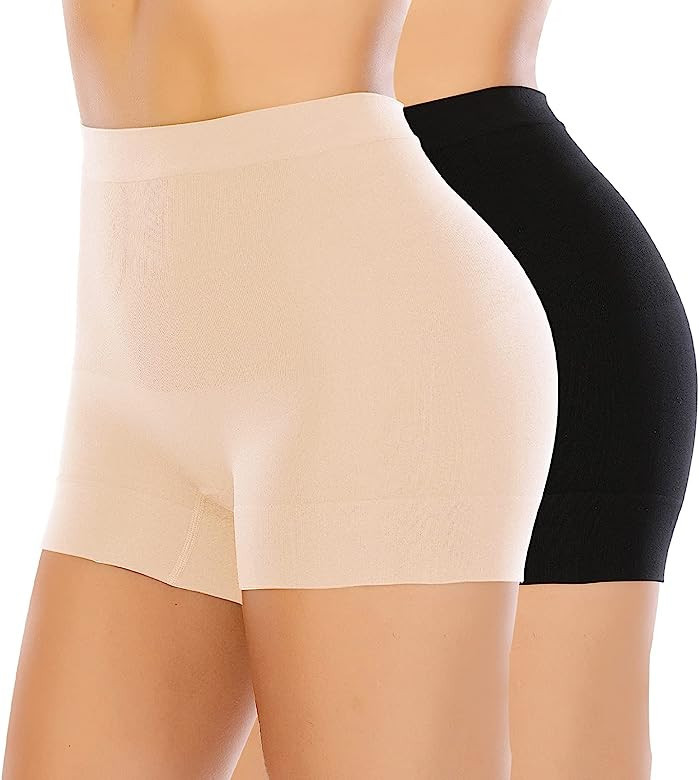 Seamless Shaping Boyshorts Panties for Women Slip Shorts Under Dress Tummy Control Shapewear Unde... | Amazon (US)