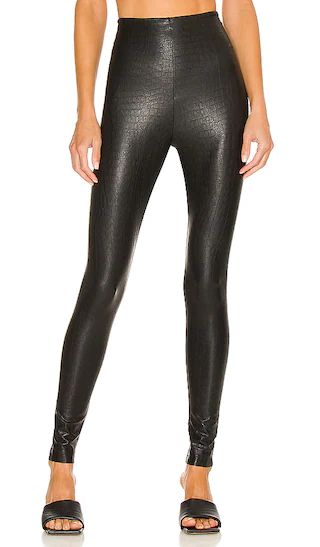 Faux Leather Animal Legging in Croc | Revolve Clothing (Global)
