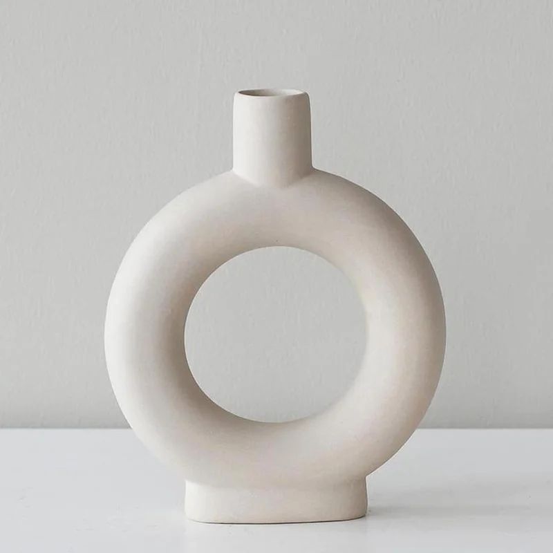 Boyles Off-White 9.2'' Indoor / Outdoor Ceramic Table Vase | Wayfair North America