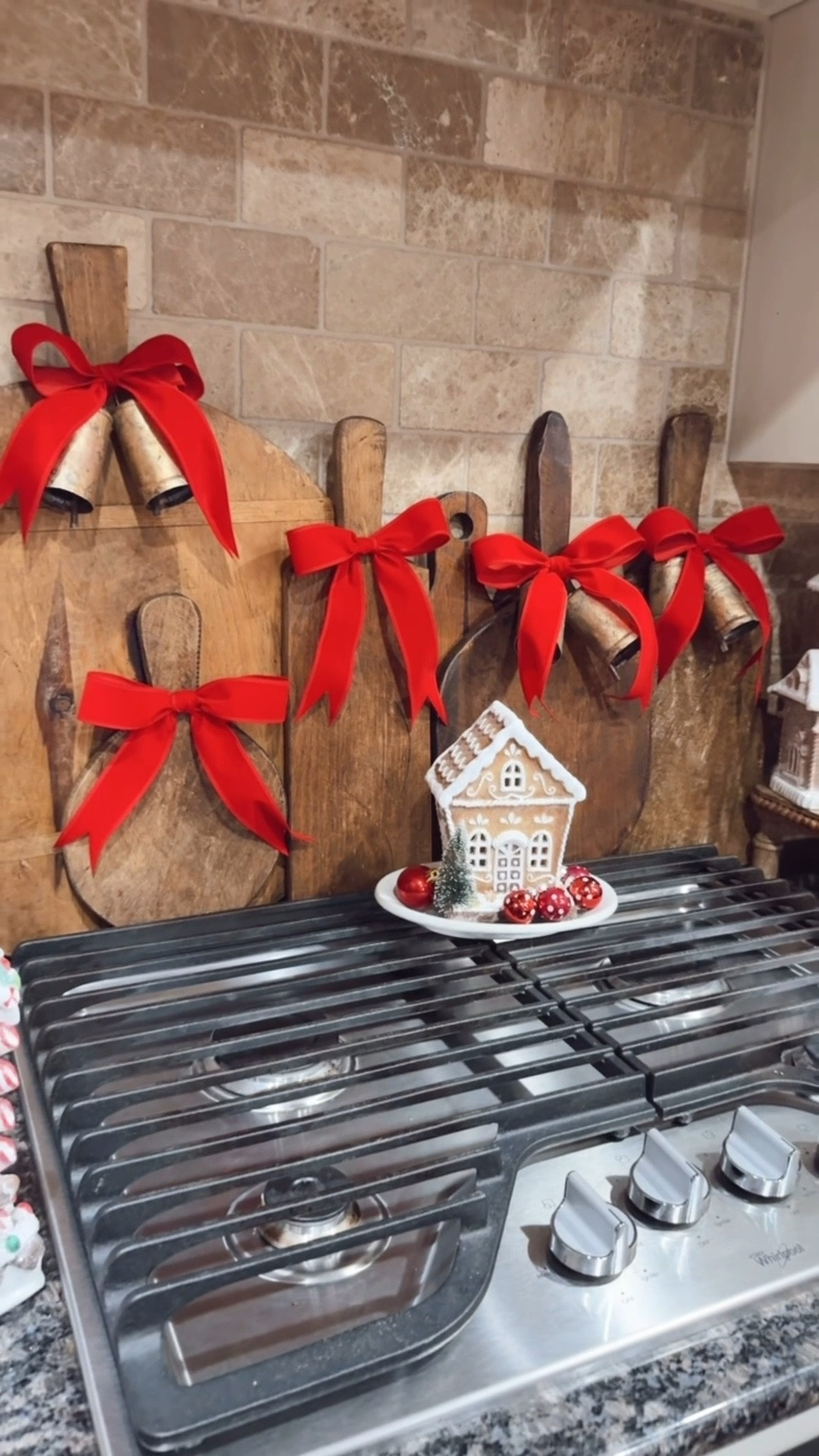 

✨STOP SCROLLING — THIS IS YOUR SIGN TO DECK YOUR BREADBOARDS✨

Who knew breadboards could look THIS magical?!
I’ve been decking the halls all week, but these beauties might just be my favorite little moment.  I layered my boards, added the prettiest velvet ribbon, and tucked in these gorgeous cowbells… and y’all it’s giving Christmas cottagecore.

If you’ve got breadboards hiding in a cabinet, a basket, or even hanging on a wall…
👉 Stack them. Style them. Dress them up for the season.
The magic is in the layers!

Add a little velvet.
Add a little jingle.
Boom — instant cozy Christmas charm. 🎄✨

Linking everything for you on LTK because these cowbells are TOO GOOD not to share. 🤍
Let’s make your kitchen sparkle!

#holidayhomedecor
#christmasdecor
#christmaskitchen 
#cozychristmasdecor 
#christmasvibes
#deckthehalls 
#holidaymagic
#merryandbright 
#vintagechristmas
#cottagecorechristmas
#ltkdecor
#ltkfinds
#ltkchristmas
#ltkchristmasdecor
#ltkholiday
#ltk

#LTKHome #LTKHoliday #LTKSeasonal