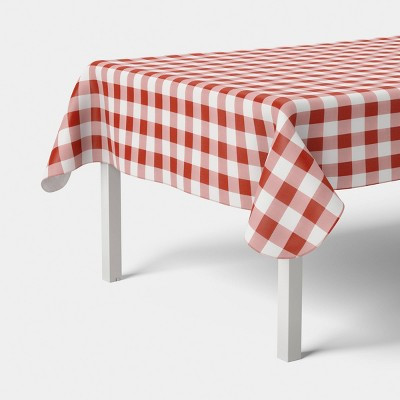 84"x60" Red Gingham Tablecloth - Room Essentials™ | Target