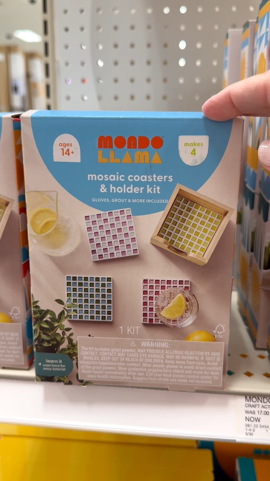 If you’ve been looking for a creative way to make some home decor check out this diy mosaic coasters kit. Everything you need is included. Mosaic kits are a great way to dip your toes into mosaic making.

And if you love creating mosaics and want to learn more including tools, adhesives, grout, materials, etc. check out my YouTube channel: YouTube.com/julieweilbacher, and follow @julieweilbacher on Instagram.

#mosaiccoasters #craftkits #kidscraftkits #diyhomedecor #target #mosaic #diycoasters #tilecrafts

#LTKHome #LTKSeasonal