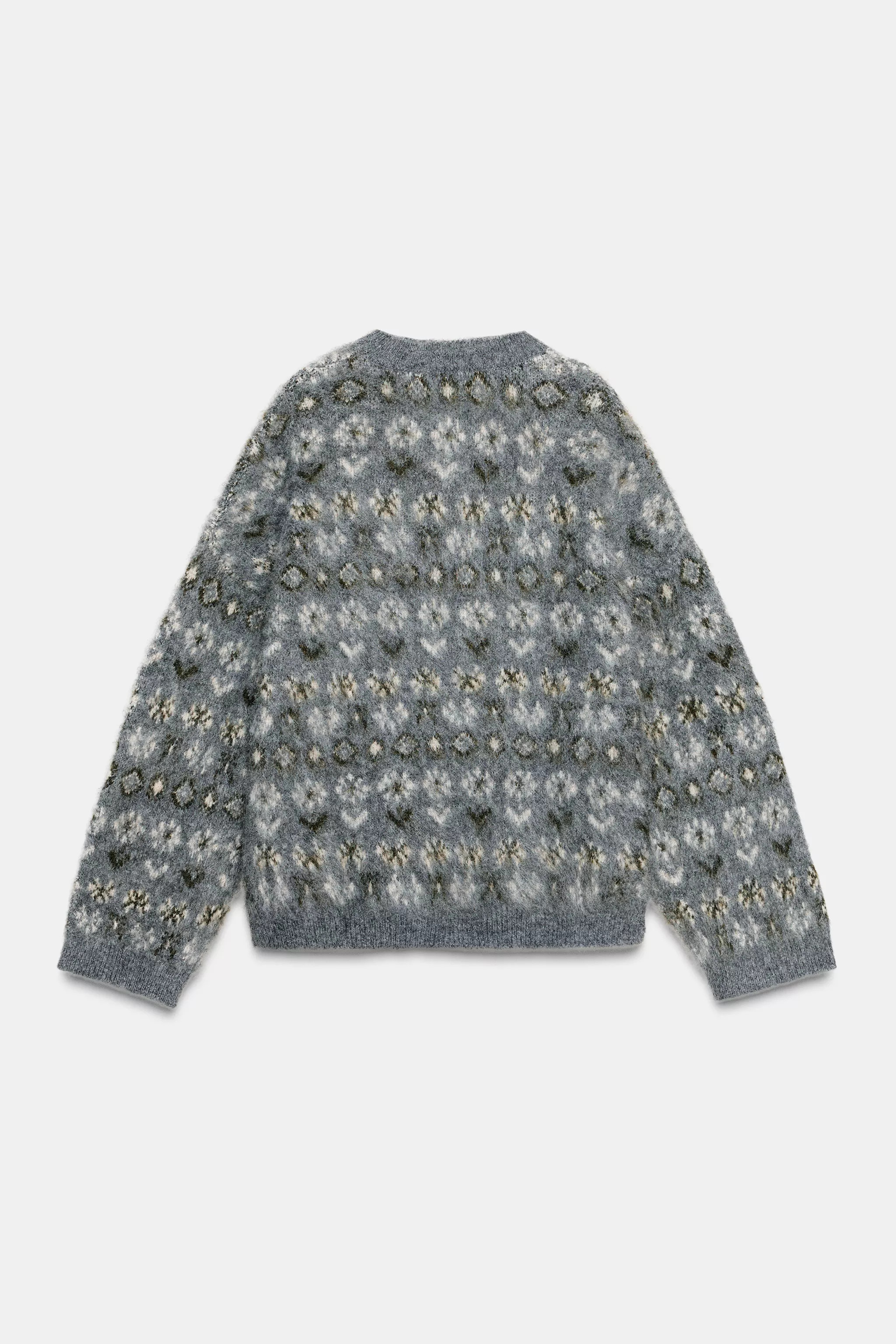 BRUSHED EFFECT JACQUARD KNIT JUMPER | Zara Canada