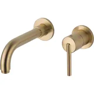 Delta Trinsic 1-Handle Wall Mount Bathroom Faucet Trim Kit in Champagne Bronze (Valve Not Include... | The Home Depot