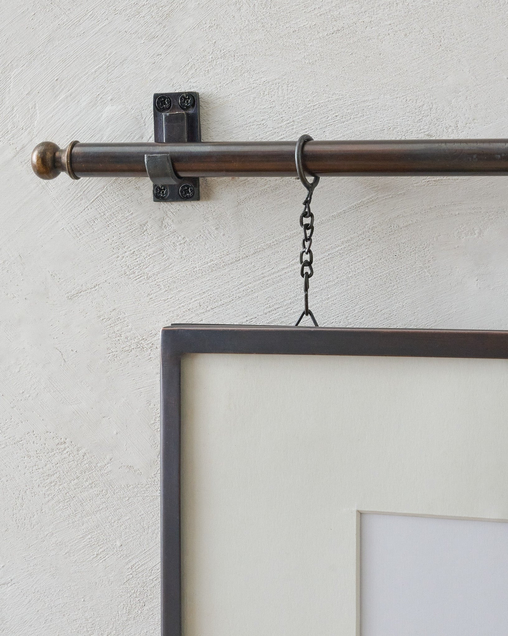 Colleen Antique Bronze Rail Double Picture Frame | Magnolia