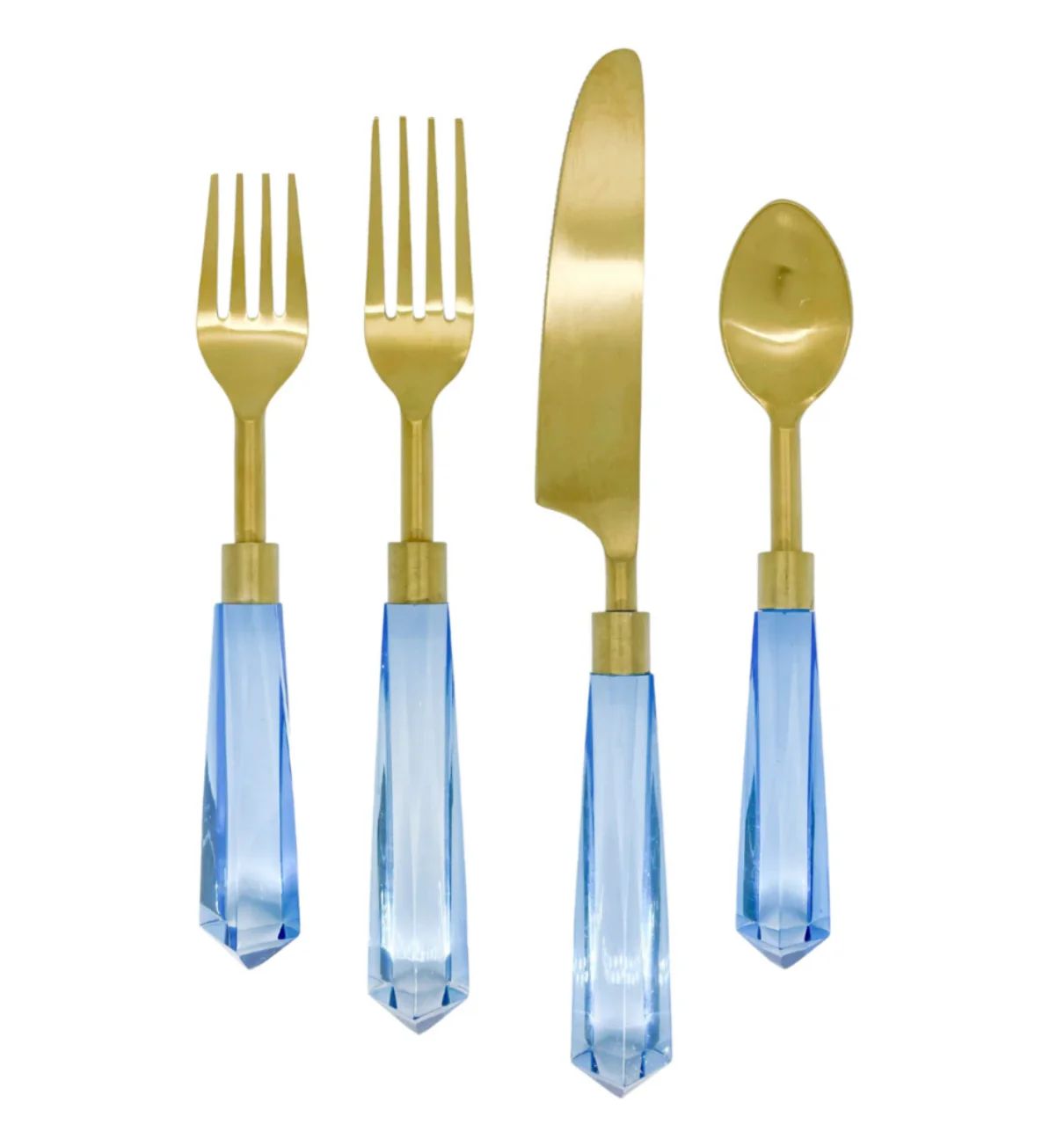 Turquoise Acrylic Flatware Set | House of Blum