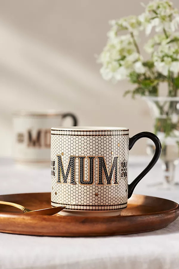 The Bistro Tile Stoneware Mug: Family Edition | Anthropologie (US)