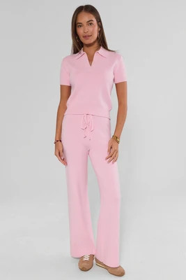 Everyday Pink Knit Set Pants | Avara