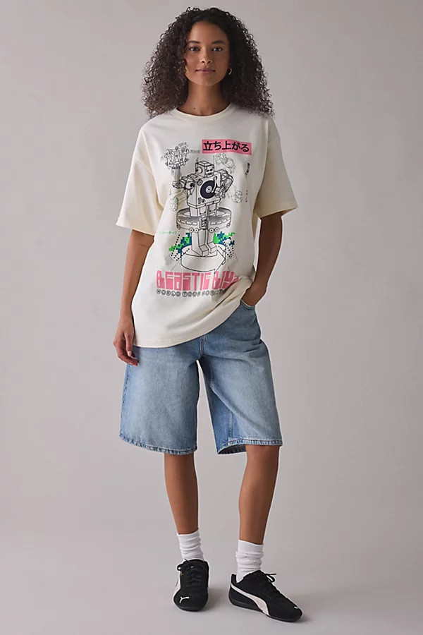 Beastie Boys Robot Graphic T-Shirt Dress | Urban Outfitters (US and RoW)
