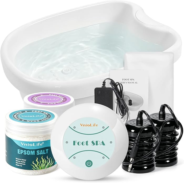 Ionic Foot Bath Detox Machine with 2 Ionic Arrays & Epsom Salt | Amazon (US)