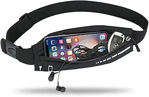 Slim Running Belt for Women Men,Runners Fanny Pack Phone Holder,Run Pouch Waist Belt for Workout ... | Amazon (US)