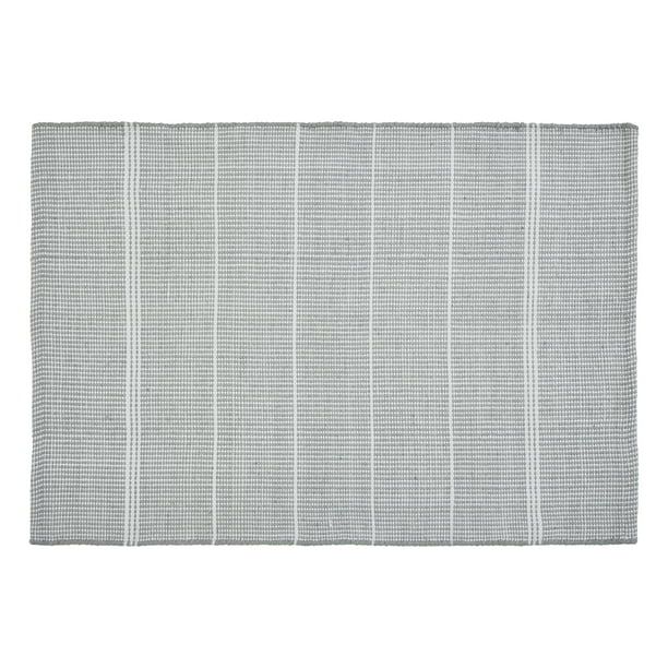 Home Décor Collection Grey Stripe Indoor/Outdoor Layering Accent Rug, 24" x 36" | Walmart (US)