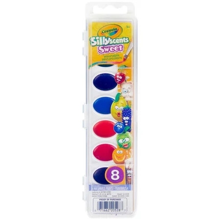 Crayola Silly Scents Watercolors Paint Set, 8-Count | Walmart (US)