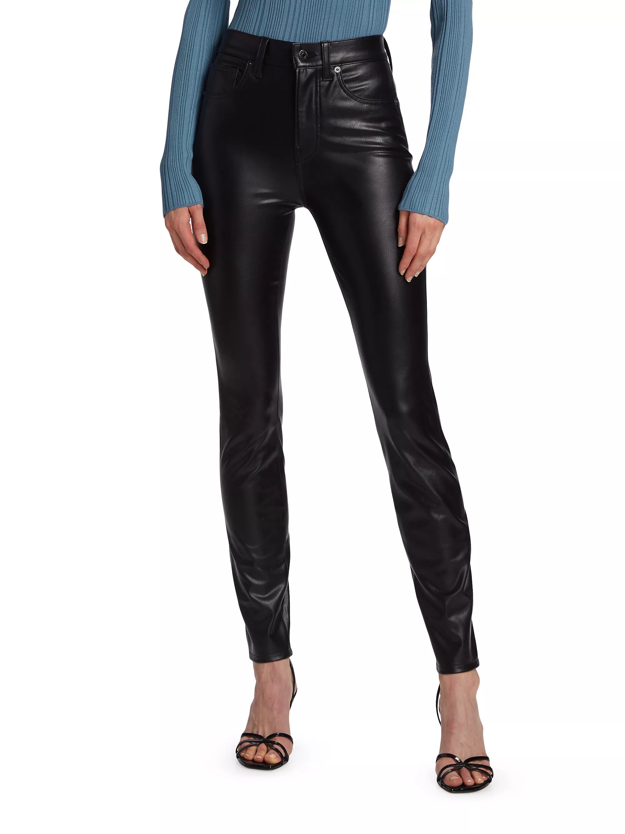 Debbie Vegan Leather Skinny Pants | Saks Fifth Avenue