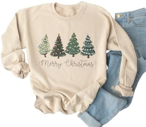 Ykomow Snowman Wine Cheers Sweatshirts Women Long Sleeve Christmas Graphic Tees Funny Xmas Tops | Amazon (US)